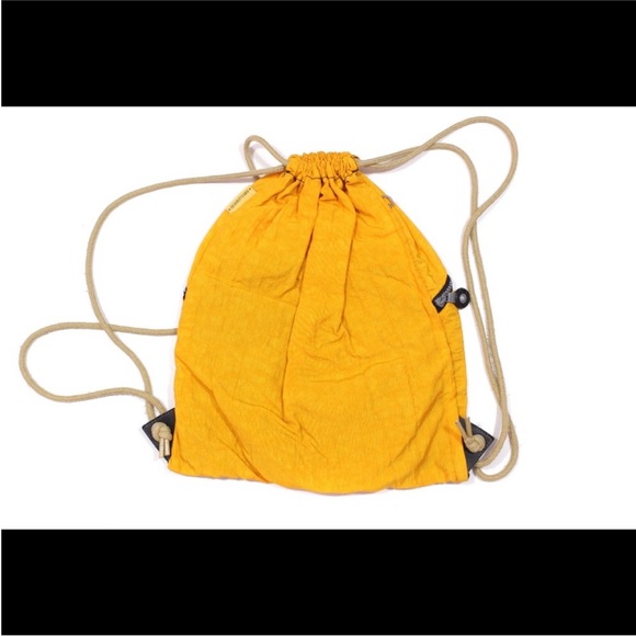 Kipling Yellow Sport Drawstring Bag - Picture 2 of 6